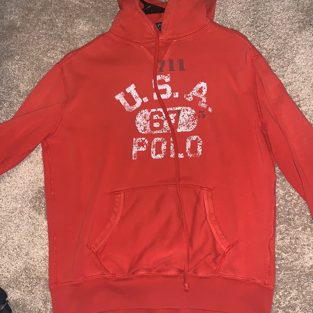 Crimson polo hoodie